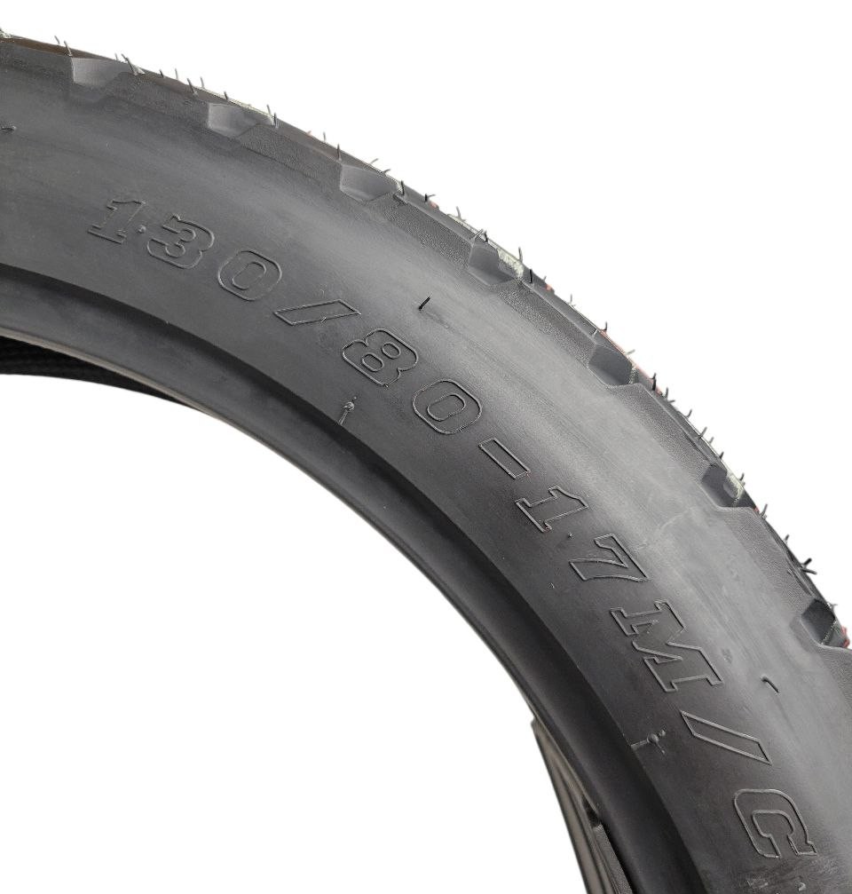 Мотошина "17"  130/80-17  ChaoYang H-803-R  DAKAR 100 шипована, TL безкамерна