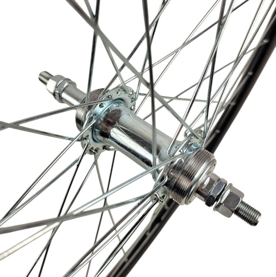 Колесо 26 заднє, обід О GUANJIN 2-ний , втулка М на віночках, диск різьба