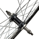 Колесо 26 заднє, обід О GUANJIN 2-ний, втулка AL на промах, диск різьба