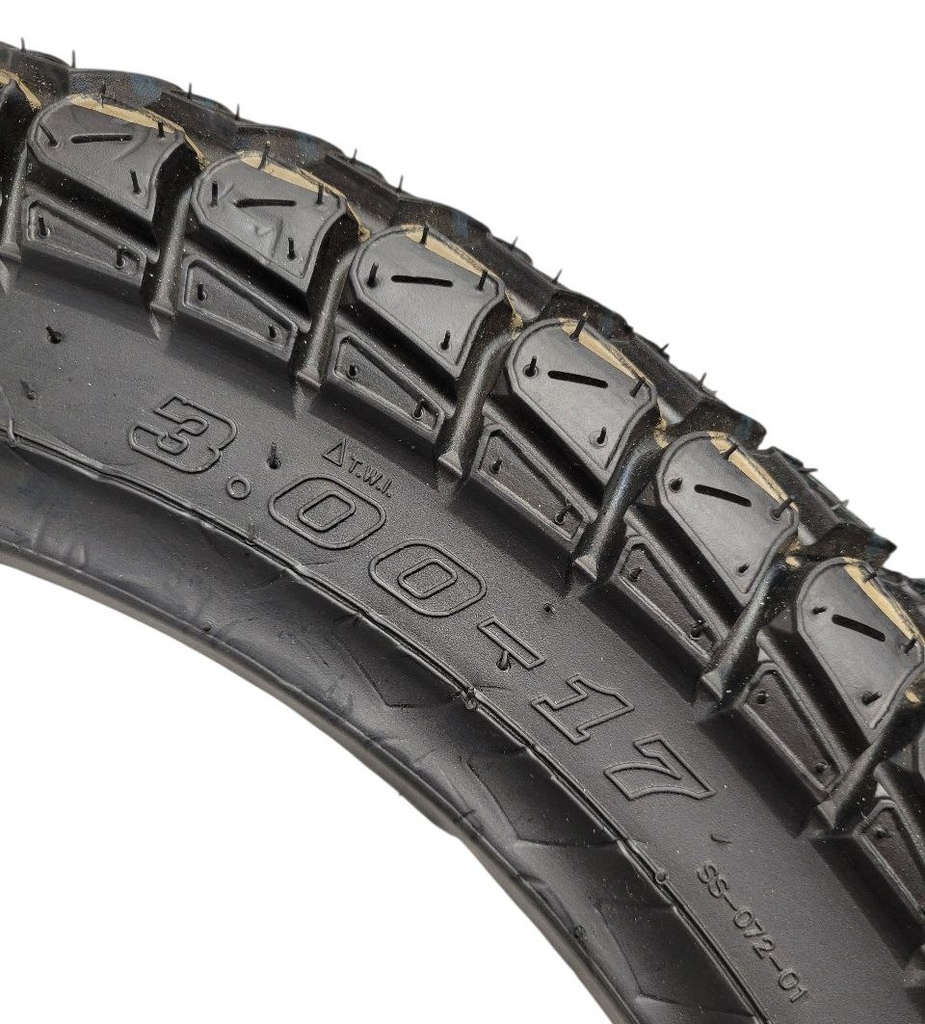Покришка  "17"  3.00-17  SS-072 напівшип, (TT) камерна