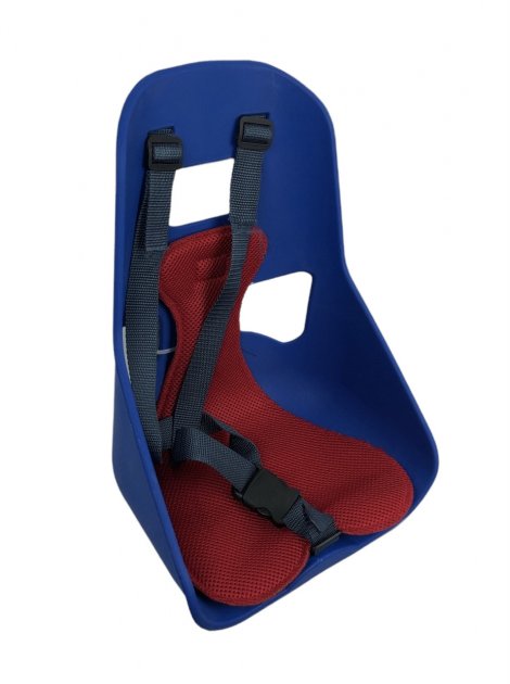 Крісло дитяче, на раму пластик, з ВИСОКОЮ СПИНКОЮ, синє