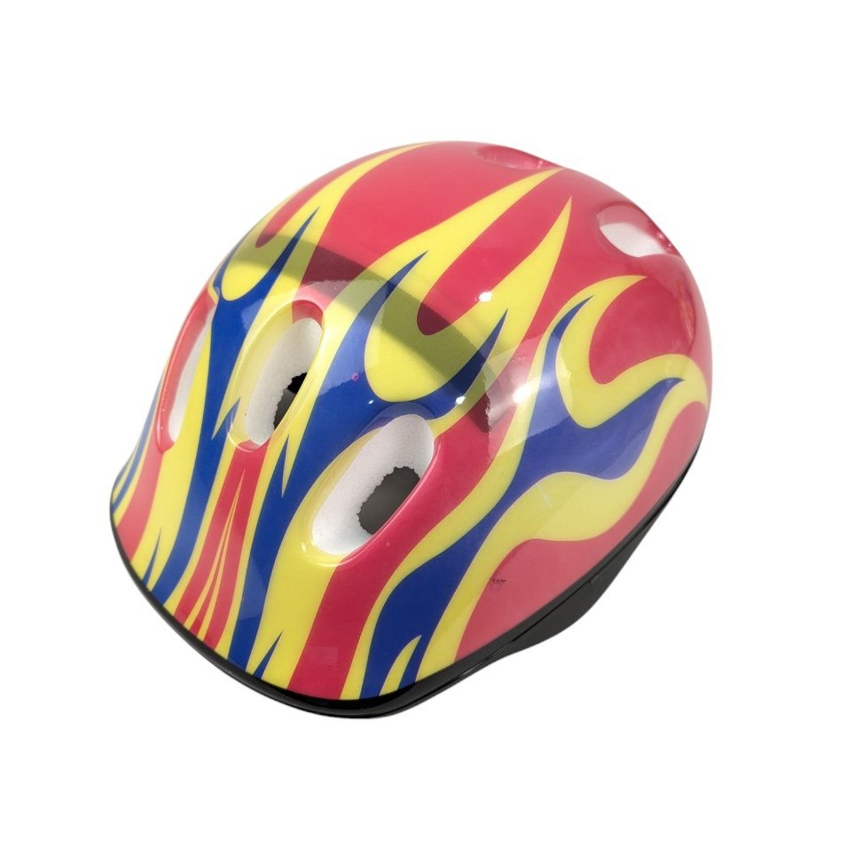 Велошолом дитячий "Полум'я" червоний