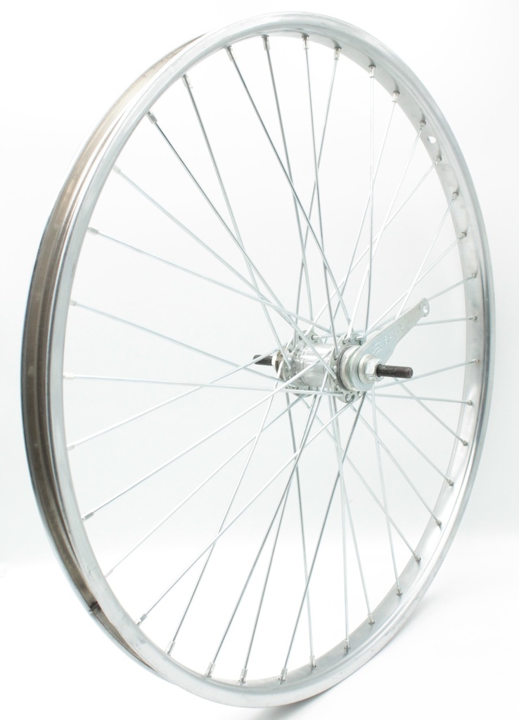 Колесо 24 зад, обід нікель, спиця 3мм, вт. Falcon + к-т