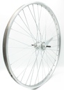 Колесо 24 зад, обід нікель, спиця 3мм, вт. Falcon + к-т