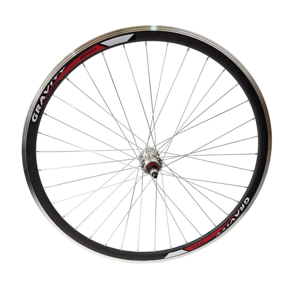 Колесо 27,5 зад, обід  Gravity 2-ний чорний, втулка AL на промах, диск різьба