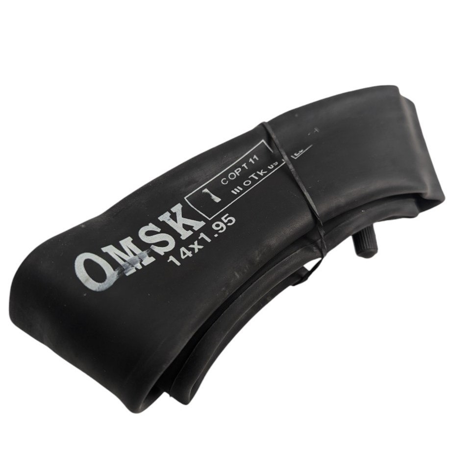Камера 14х1.95-2.00  OMSK різьбовий ніпель