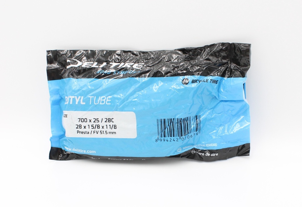 Камера турист 28 (700x25/28С) DELI TIRE  Presta FV 51.5mm