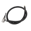 Шланг автонасоса гумовий чорний (Аl-пластик) довгий 
