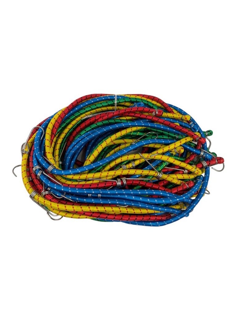 Стяжка з гачками ТАЙВАНЬ 1,5м (біла гумка)  /20/