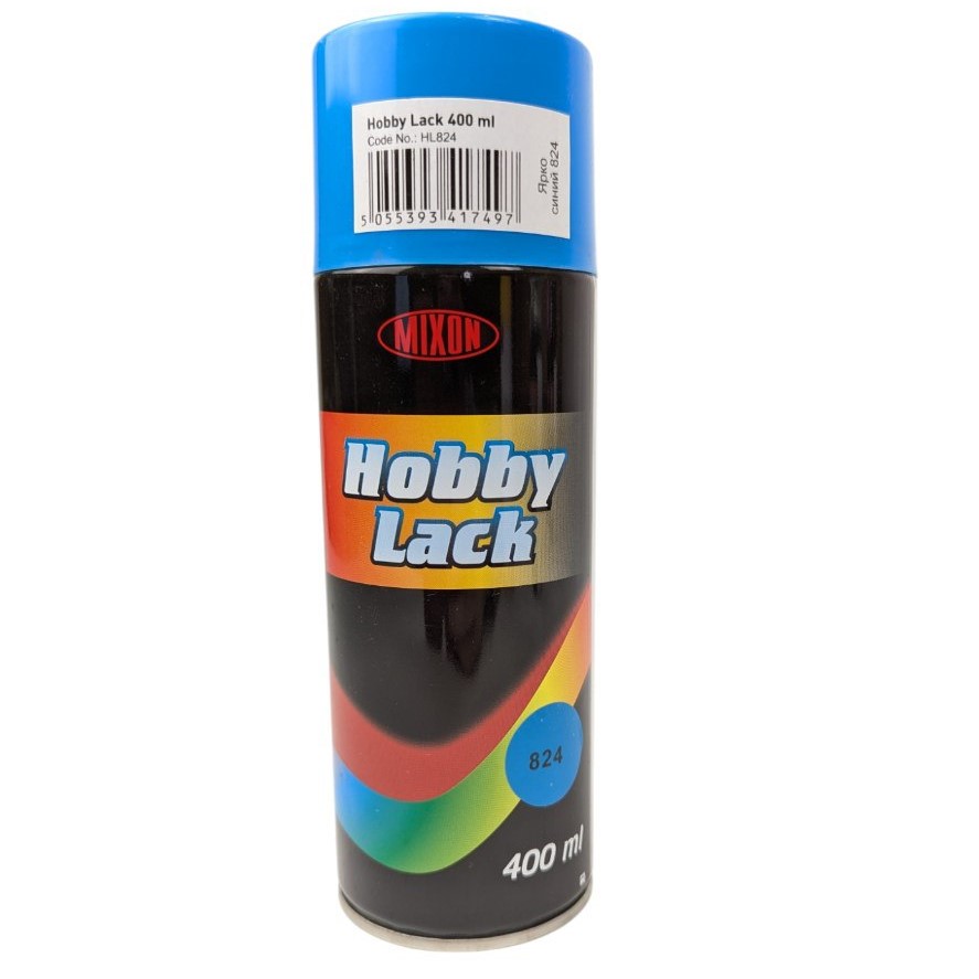Фарба аерозольна Mixon "Hobby Lack", яскраво-синя- 824