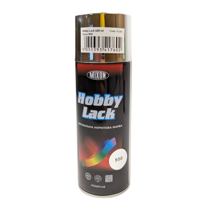 Фарба аерозольна Mixon "Hobby Lack", хром -950