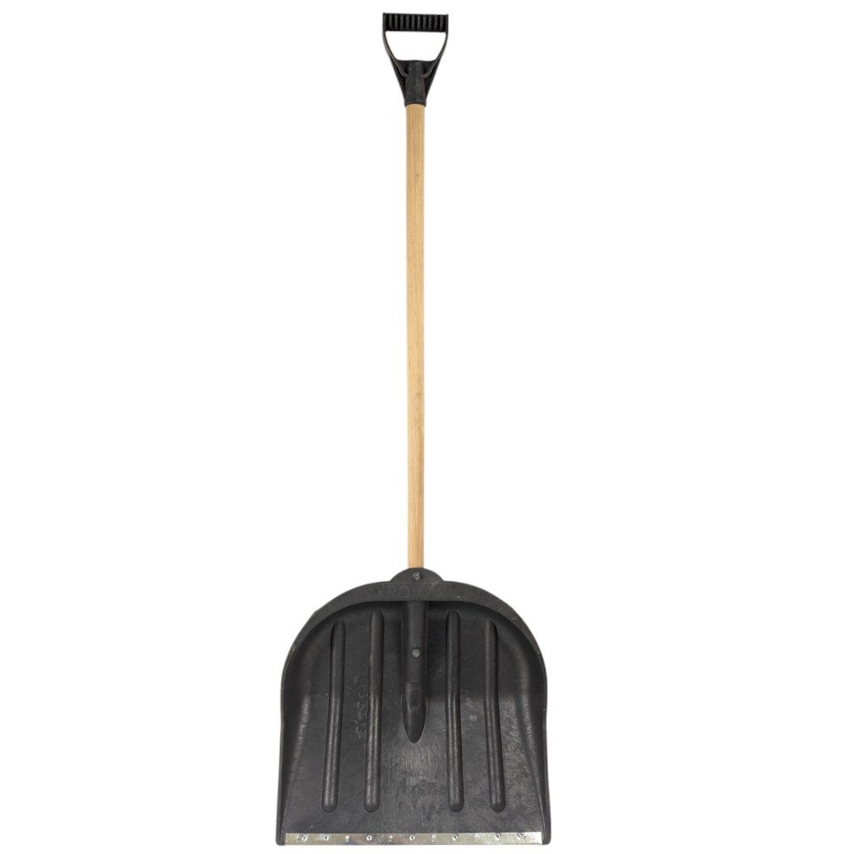 Лопата для снігу "РОМАН", велика (45×42 см), чорна