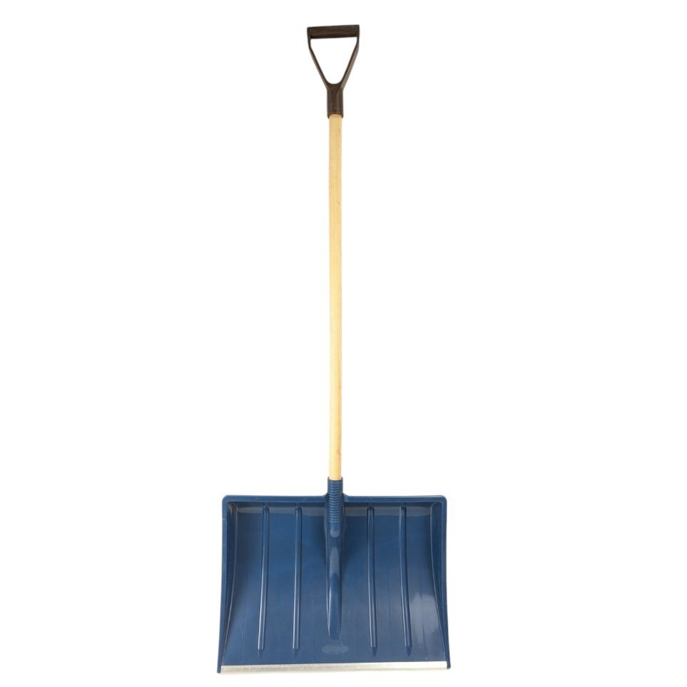 Лопата для снігу "WOLFMANN", велика (53×39 см), синя