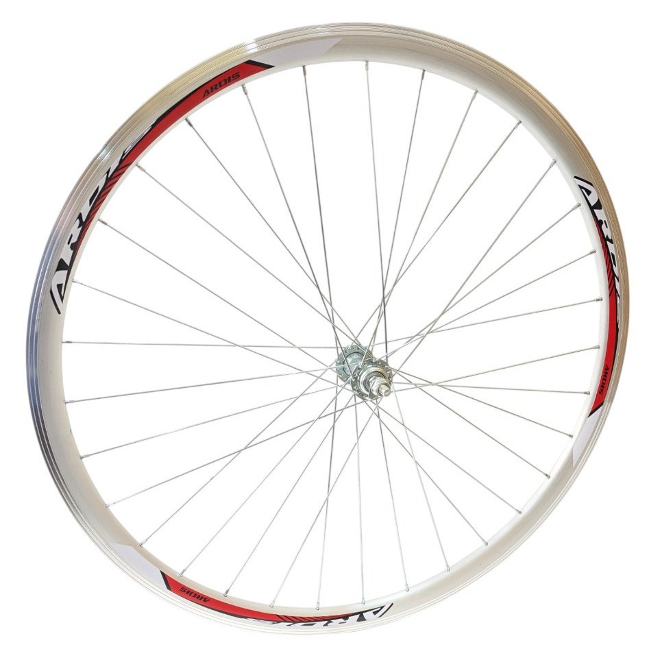 Колесо 28 перед, обід (О) ARDIS 2-ний СІРИЙ, втулка М на віночках