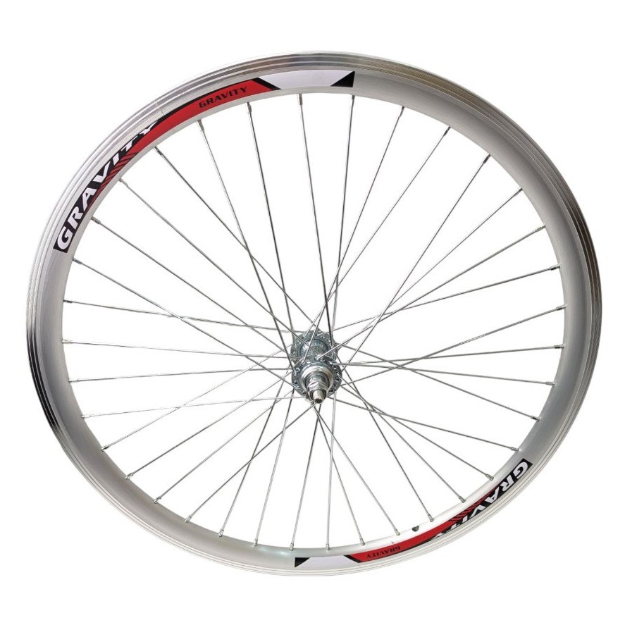 Колесо 24 перед, обід Gravity 2-ний СІРИЙ, втулка Мет. на віночках 
