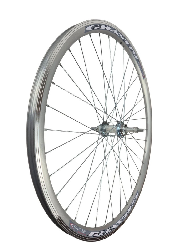 Колесо 27,5 зад, обід 2-ний СІРИЙ, втулка М на віночках