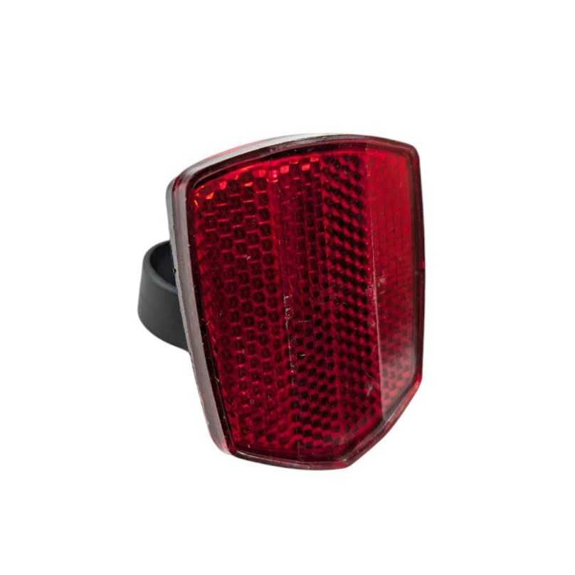 Катафот червоний пластмасовий великий (кріплення хомут)