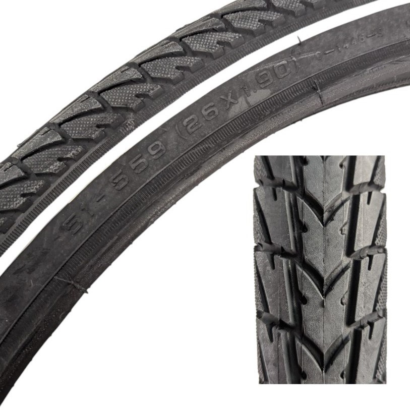 Покришка 26-1.90 CST (1446) стріла біла лінія