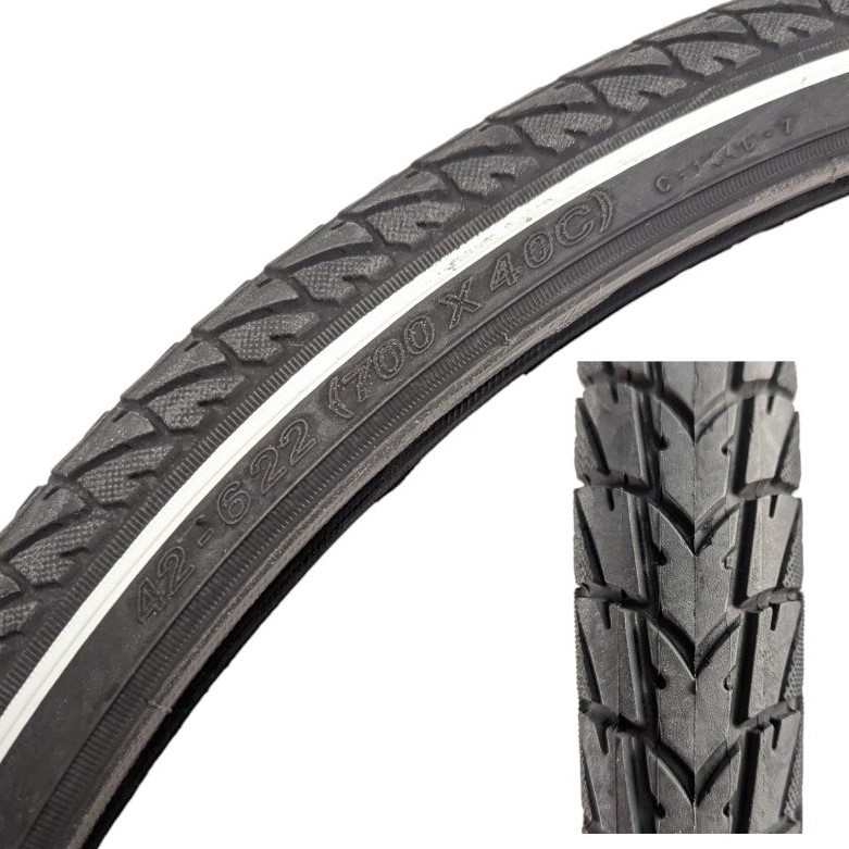 Покришка 28 (42-622) CST (1446) стріла,біла смуга