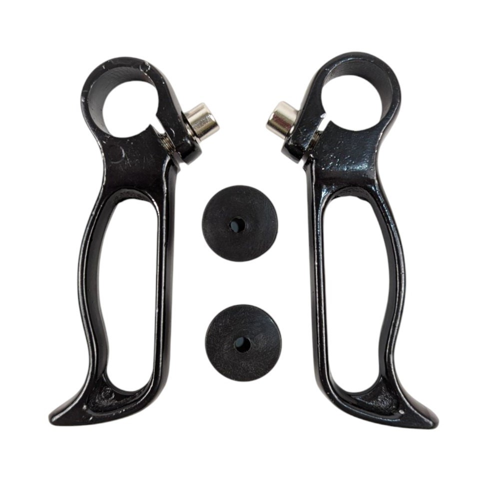 Роги руля алюміній (01-04) короткі чорні