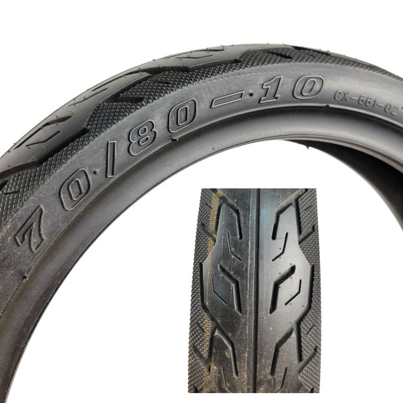 Мотошина "10"  70/80-10 (2.75-10) Fluplat CX-661, безкамерна TL