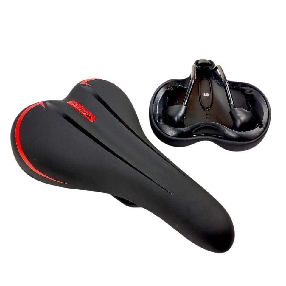 Сідло мтв на глагол VELOMAN, чорно-червоне