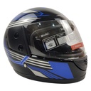 Мотошолом BLD-825, ХS(53-54), чорно-синій, глянцевий