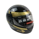 Мотошолом BLD-825, ХS(53-54), чорний із золотим, глянцевий