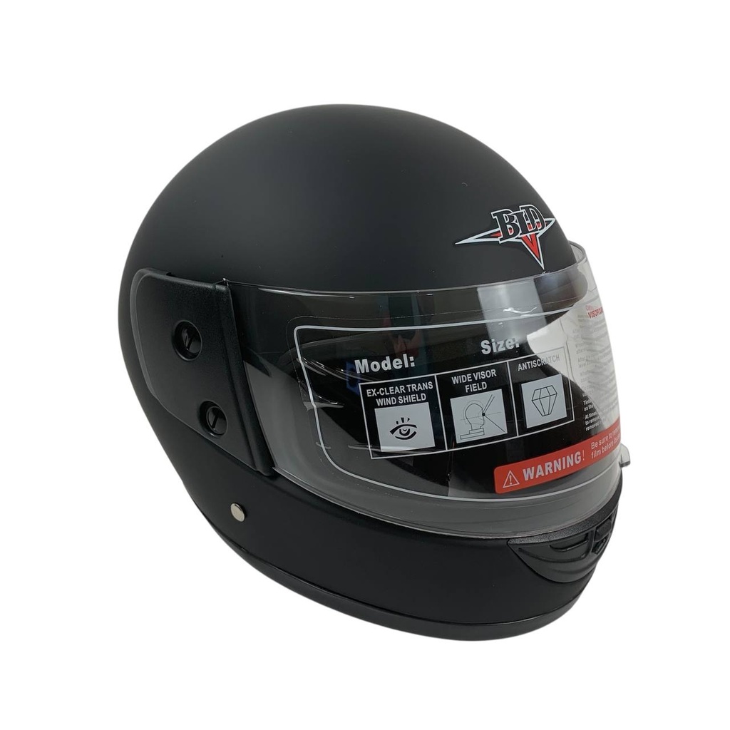 Мотошолом BLD-825, ХS(53-54), чорний матовий (без малюнка)