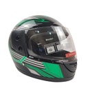 Мотошолом BLD-825, S(55-56), чорно-зелений, глянцевий