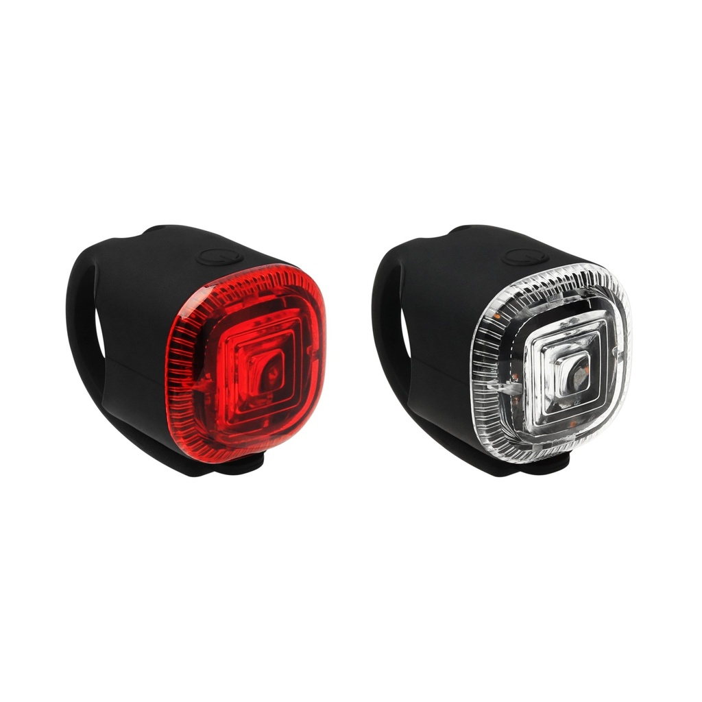 Мигалка силікон JY-3151 LED (зад+перед) на батарейці (CR2032)