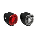 Мигалка силікон JY-3151 LED (зад+перед) на батарейці (CR2032)