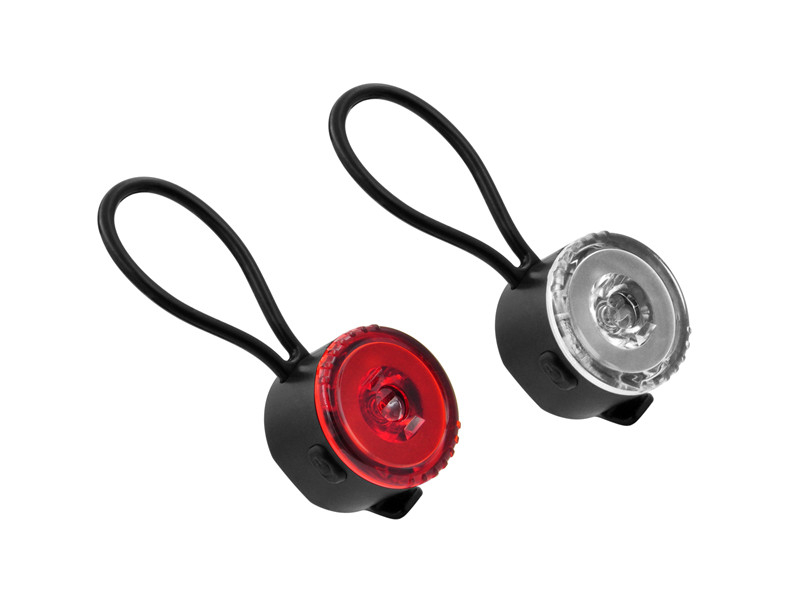 Мигалка силікон JY-3055D LED (зад+перед) на батарейці (CR2032) 