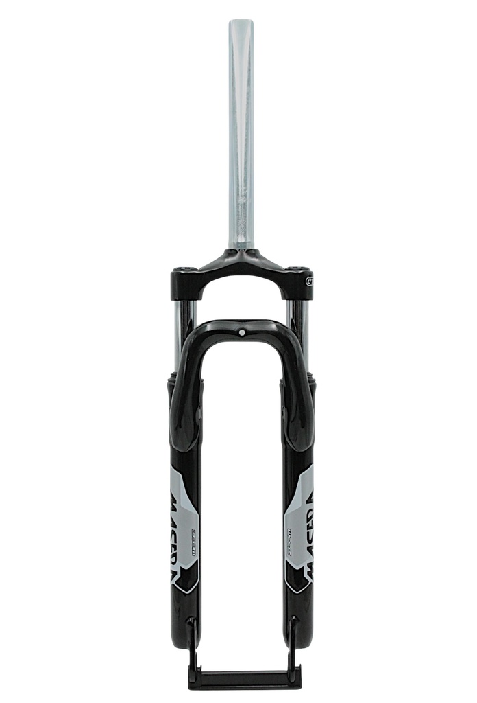 Вилка 29 аморт. безрізьб. ZOOM MASERA CH-386А , AL-ST. Ø28.6mm (1-1/8) під disk, шток L-215mm, чорна глянцева 