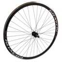 Колесо 28 заднє, обід Gravity 2-ний, втулка AL на промах диск різьба, ЧОРНА спиця