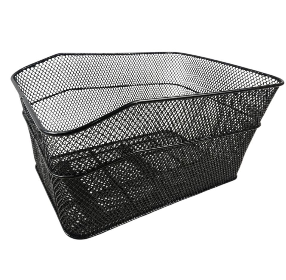 Кошик металевий СІТОЧКА на багажник чорний