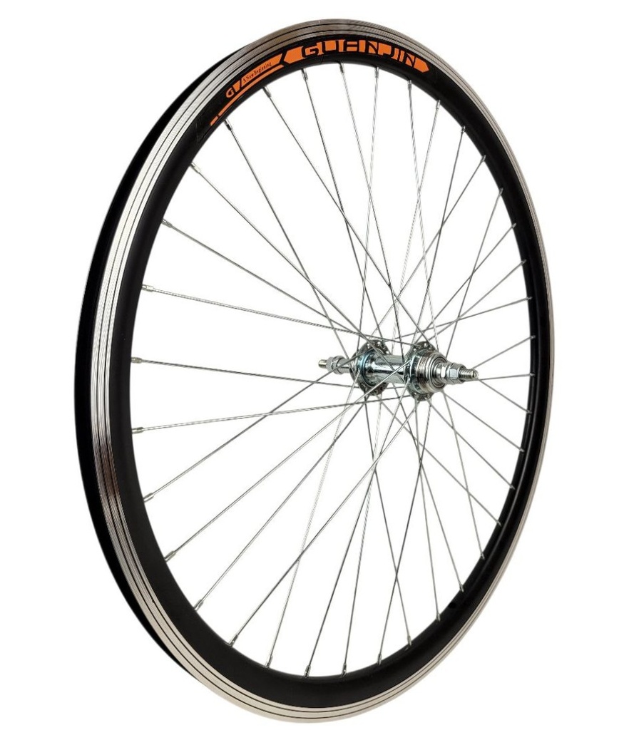 Колесо 26 заднє, обід О GUANJIN 2-ний , втулка М на віночках, диск різьба