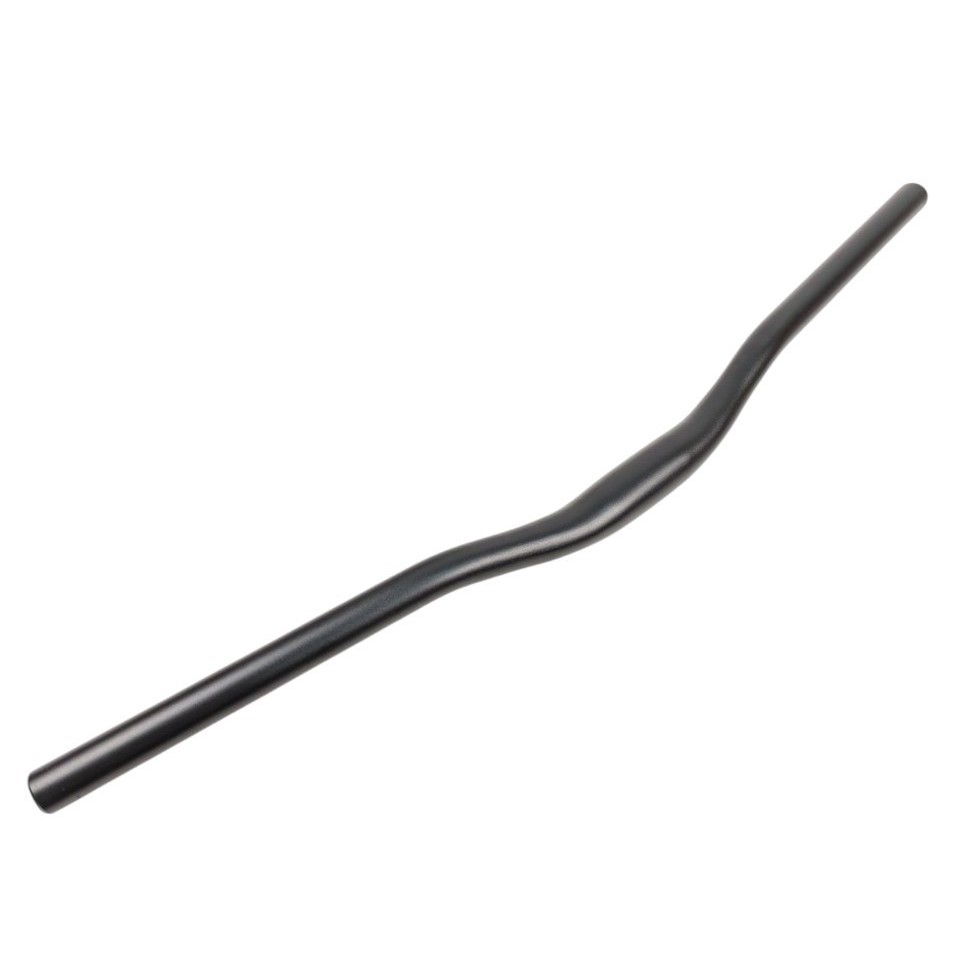 Руль мтв алюміній "ластівка" L-680 мм, Ø22.2 х Ø 31.8 мм (HB002) чорний матовий