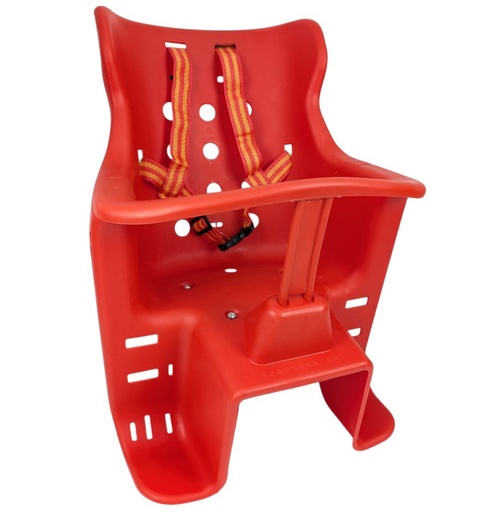 [074-02] Крісло дитяче на багажник пластмасове червоне