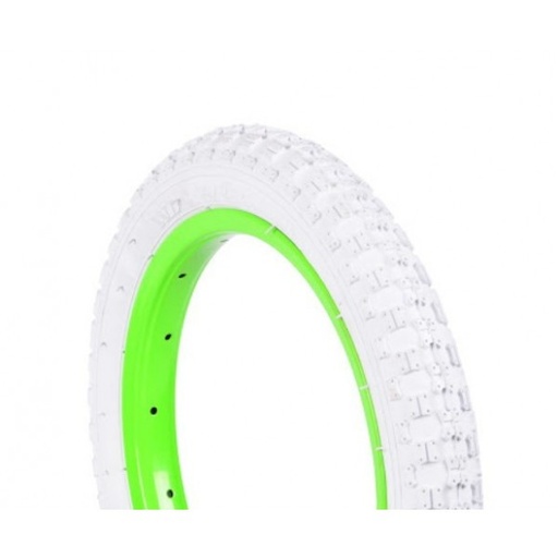 [165-16] Покришка 12 1/2×2 1/4 (62-203) DSI  (09) білий протектор, шип метелик