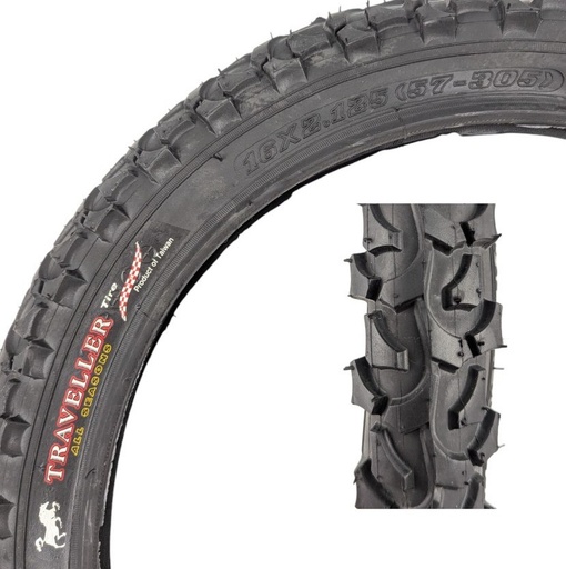 [169-14] Покришка 16-2.125 TRAVELLER косичка шипована