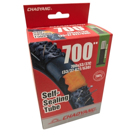 [157-38] Камера турист 28 (700х33/37С) CHAOYANG, самоклейка  AV 48mm