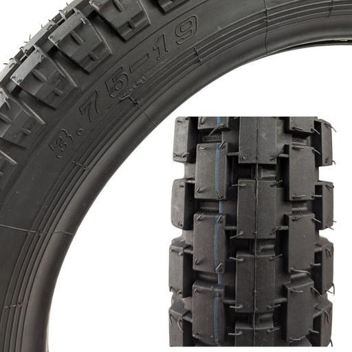 [186-22] Мотошина  "19"  3.75-19 (КТ-9322) шипована, камерна ТТ