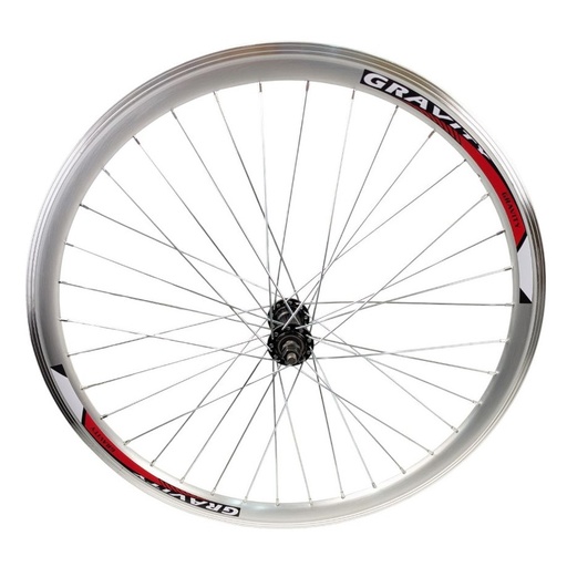 [007-520] Колесо 24 перед, обід Gravity 2-ний СІРИЙ, втулка AL на промах
