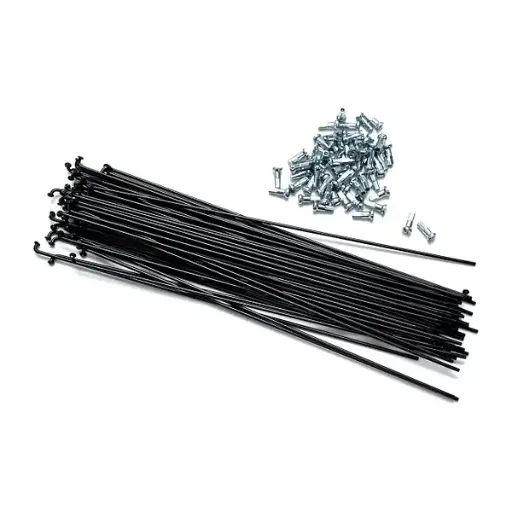 [035-257] Спиця 292 мм, ЧОРНА, з ніпелем    /100 шт/