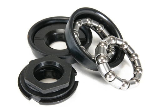 [018-91] Чашки каретки BMX KENLI в зборі, ВЕЛИКІ на віночках 9 шаріків (Ø51,5мм) чорні