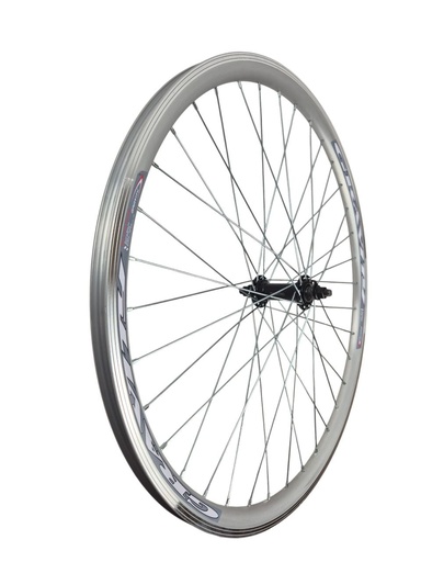 [013-135] Колесо 27,5 перед, обід 2-ний СІРИЙ, втулка AL на промах
