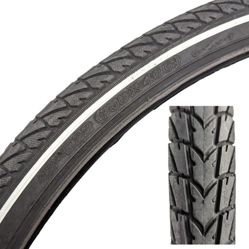 [142-19] Покришка 28 (42-622) CST (1446) стріла,біла смуга