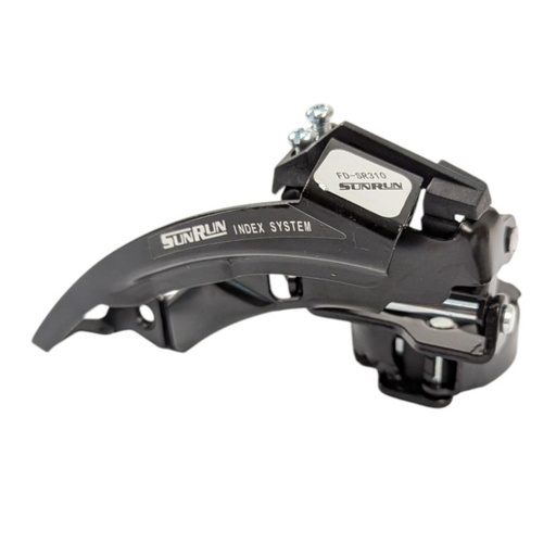 [113-59] Перекидка передня SUNRUN FD-QD-12 універсальна тяга Ø 31.8-34.9mm, чорна
