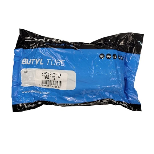 Камера "14" 2.50/2.75-14 (80/90-14)  DELI TIRE  (TR-4) прямий ніпель